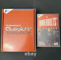 SPECIAL PR BOX Wheaties Marvel Studios Thunderbolts Cereal Box with ACRYLIC CASE