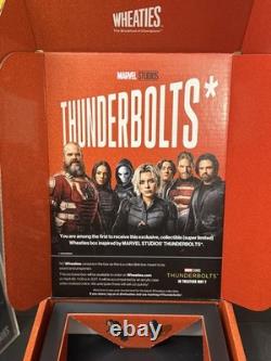 SPECIAL PR BOX Wheaties Marvel Studios Thunderbolts Cereal Box with ACRYLIC CASE