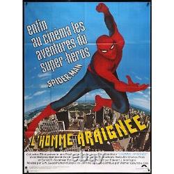 SPIDER-MAN French 1978 Original Theatrical Folded Movie Poster 46 x 62