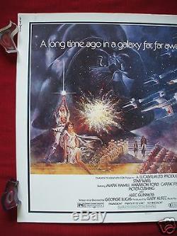 STAR WARS 1977 ORIGINAL MOVIE POSTER 1/2sh. HALF SHEET DARTH VADER HALLOWEEN