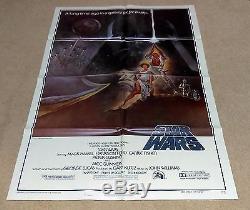 Star Wars 1977 Original Movie Poster Style A 77/21 Twentieth Century Fox 27 X 41
