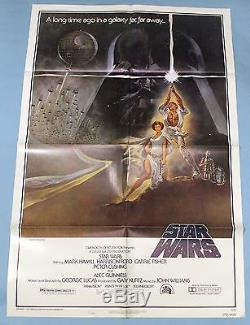 STAR WARS 20th Century Fox 1977 Movie Poster Style A Original Near Mint
