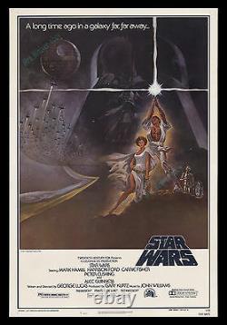 STAR WARS ACTUAL1977 PRINTED Style A 27x41 ROLLED NEVER-FOLDED MOVIE POSTER