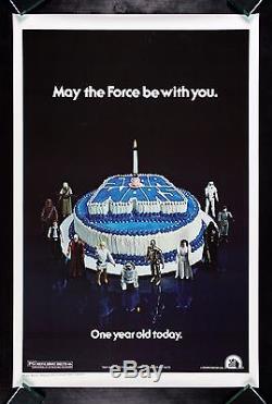 STAR WARS CineMasterpieces 1978 RARE HAPPY BIRTHDAY 1SH ORIGINAL MOVIE POSTER
