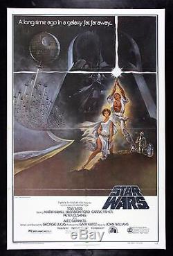 STAR WARS CineMasterpieces NO RESERVE ORIGINAL MOVIE POSTER 1977 DARTH VADER
