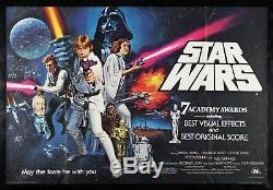 STAR WARS CineMasterpieces RARE UK BRITISH QUAD ORIGINAL MOVIE POSTER 1977