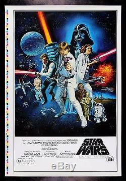 STAR WARS CineMasterpieces STYLE C ORIGINAL MOVIE POSTER PRINTERS PROOF 1977