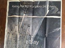 STAR WARS Episode IV A New Hope Six 6 Sheet Movie Poster 1977 Original Billboard