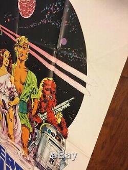 STAR WARS Italian 2 Sheet Movie Poster Original Papuzzo 1977 Vintage Foreign