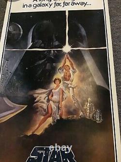 STAR WARS Original Video Store Style Release insert 1977 Poster