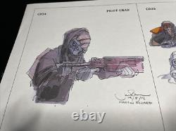 STAR WARS PROPS Concept Art THE FORCE AWAKENS Production Art USED prints Gun R1