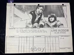 STAR WARS RETURN OF THE JEDI storyboards movie prop George Lucas ewok HAN LEIA