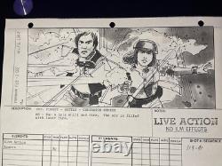 STAR WARS RETURN OF THE JEDI storyboards movie prop George Lucas ewok HAN LEIA