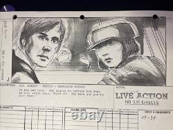 STAR WARS RETURN OF THE JEDI storyboards movie prop George Lucas ewok HAN LEIA