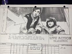 STAR WARS RETURN OF THE JEDI storyboards movie prop George Lucas ewok HAN LEIA