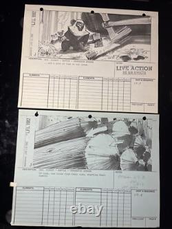 STAR WARS RETURN OF THE JEDI storyboards movie prop George Lucas ewoks AT-ST