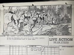 STAR WARS RETURN OF THE JEDI storyboards movie prop George Lucas ewoks ROTJ X1