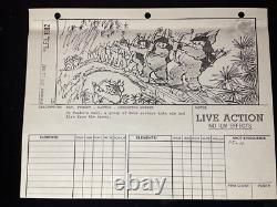 STAR WARS RETURN OF THE JEDI storyboards movie prop George Lucas ewoks ROTJ X1