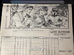 STAR WARS RETURN OF THE JEDI storyboards movie prop George Lucas ewoks ROTJ X1