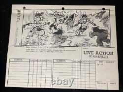 STAR WARS RETURN OF THE JEDI storyboards movie prop George Lucas ewoks ROTJ X1