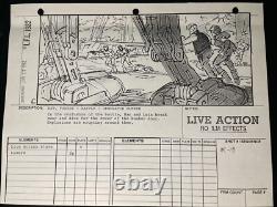 STAR WARS RETURN OF THE JEDI storyboards movie prop George Lucas ewoks ROTJ X1