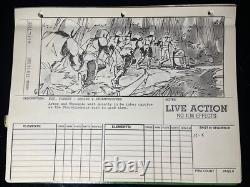 STAR WARS RETURN OF THE JEDI storyboards movie prop George Lucas ewoks ROTJ X1