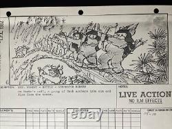 STAR WARS RETURN OF THE JEDI storyboards movie prop George Lucas ewoks ROTJ X1