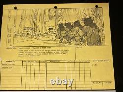 STAR WARS RETURN OF THE JEDI storyboards movie prop George Lucas ewoks ROTJ X1