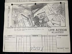 STAR WARS RETURN OF THE JEDI storyboards movie prop George Lucas ewoks ROTJ X1