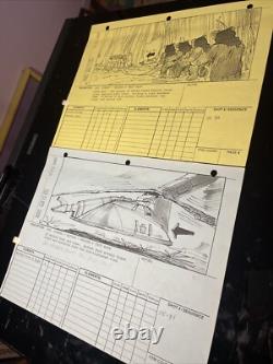 STAR WARS RETURN OF THE JEDI storyboards movie prop George Lucas ewoks ROTJ X1