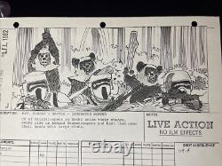 STAR WARS RETURN OF THE JEDI storyboards movie prop George Lucas ewoks Scout