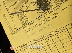 STAR WARS RETURN OF THE JEDI storyboards movie prop George Lucas ewoks Wicket