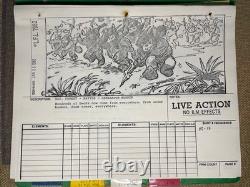 STAR WARS RETURN OF THE JEDI storyboards movie prop ORIGINAL 1982 BIKER EWOK X1
