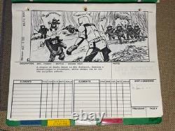 STAR WARS RETURN OF THE JEDI storyboards movie prop ORIGINAL 1982 BIKER EWOK X1