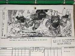STAR WARS RETURN OF THE JEDI storyboards movie prop ORIGINAL 1982 BIKER EWOK X1