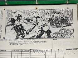 STAR WARS RETURN OF THE JEDI storyboards movie prop ORIGINAL 1982 BIKER EWOK X1