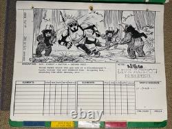 STAR WARS RETURN OF THE JEDI storyboards movie prop ORIGINAL 1982 BIKER Ewok X1