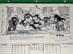 STAR WARS RETURN OF THE JEDI storyboards movie prop ORIGINAL 1982 BIKER Ewok X1