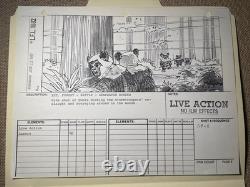 STAR WARS RETURN OF THE JEDI storyboards movie prop ORIGINAL 1982 Ewok At-St X1