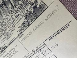 STAR WARS RETURN OF THE JEDI storyboards movie prop ORIGINAL 1982 Ewok At-St X1