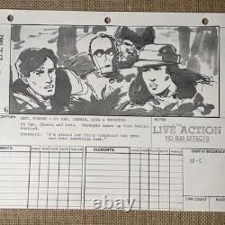 STAR WARS RETURN OF THE JEDI storyboards movie props Chewbacca Han Leia 88-5 B1