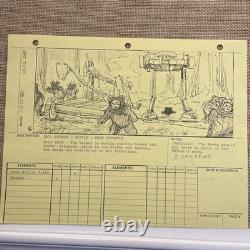 STAR WARS RETURN OF THE JEDI storyboards movie props George Lucas AT-ST Ewok
