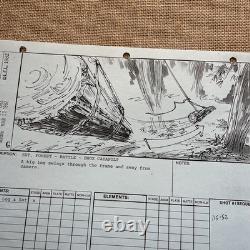 STAR WARS RETURN OF THE JEDI storyboards movie props George Lucas AT-ST Ewok
