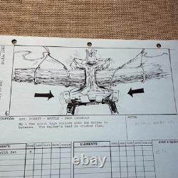 STAR WARS RETURN OF THE JEDI storyboards movie props George Lucas AT-ST Ewok