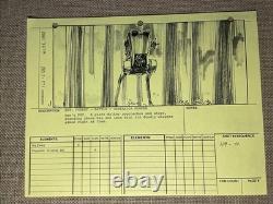 STAR WARS RETURN OF THE JEDI storyboards movie props George Lucas AT-ST X1