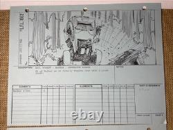 STAR WARS RETURN OF THE JEDI storyboards movie props George Lucas AT-ST X1