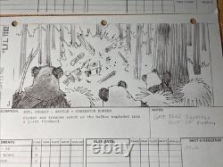 STAR WARS RETURN OF THE JEDI storyboards movie props George Lucas AT-ST X1
