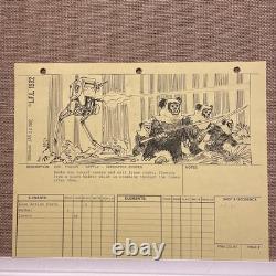 STAR WARS RETURN OF THE JEDI storyboards movie props George Lucas AT-ST ewoks