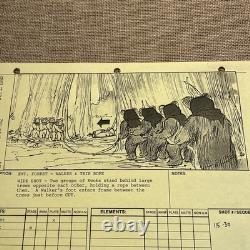 STAR WARS RETURN OF THE JEDI storyboards movie props George Lucas At-st Ewoks