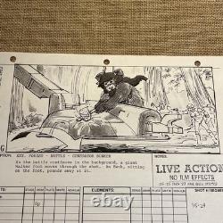 STAR WARS RETURN OF THE JEDI storyboards movie props George Lucas At-st Ewoks